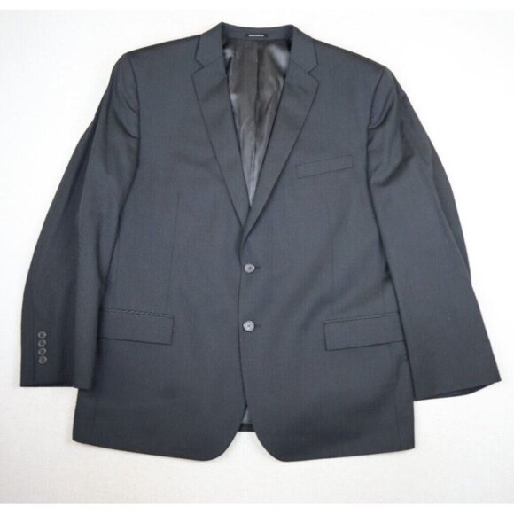 EGARA - MEN'S GRAY STRIPED BLAZER JACKET SPORT COAT - SLIM FIT - SIZE 50R - Picture 1 of 11